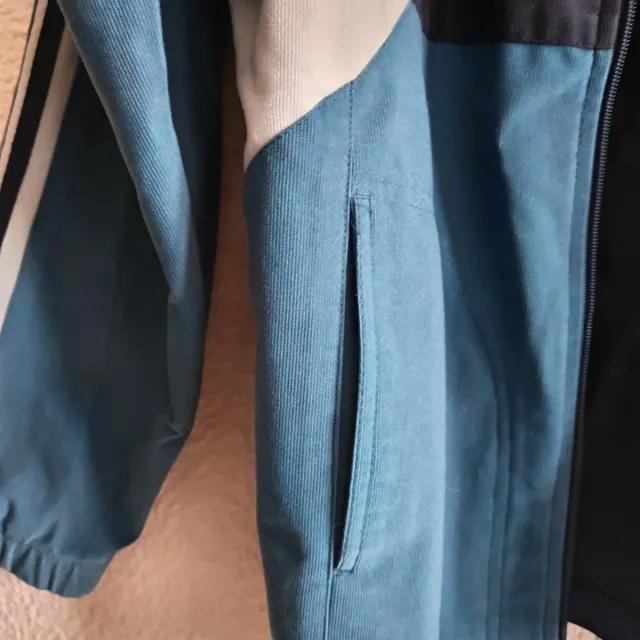 Chaqueta vintage azul y verde