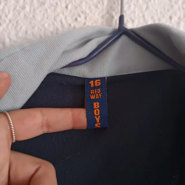 Chaqueta vintage azul y verde