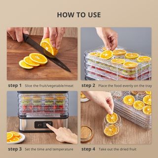 Deshidratador Alimentos 5 Bandejas Acero