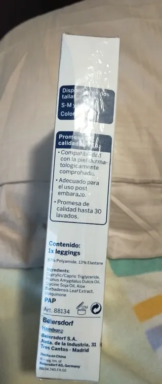 Leggings Nivea Reafirmantes Talla L-XL Negros