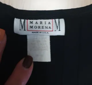 Top negro de canalé