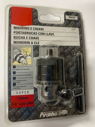 Portabrocas Piranha 13mm 3/8 x 24 UNF