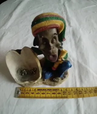Statuetta Rasta Vintage Porta Telecomando