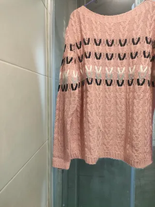 Jersey rosa tejido talla L