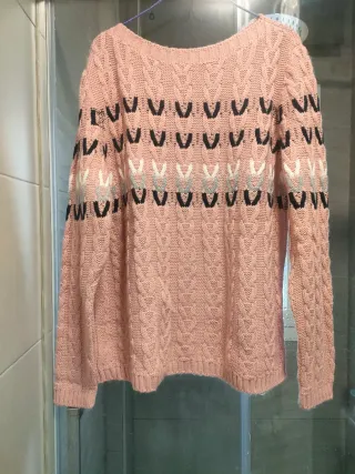 Jersey rosa tejido talla L