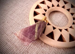 Colgante de Turmalina Sandía en Oro