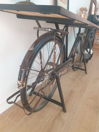 Mueble Aparador Madera Bicicleta Vintage