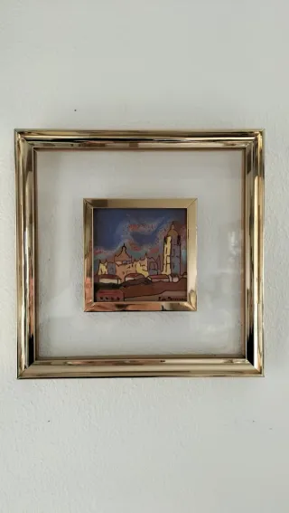 Quadro smaltato piastrelle cattedrale di Segovia