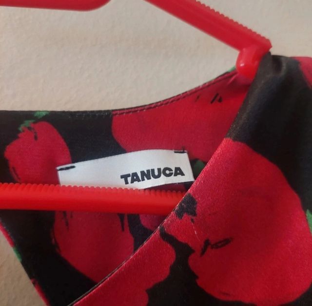 Vestido fiesta estampado flores Talla 42