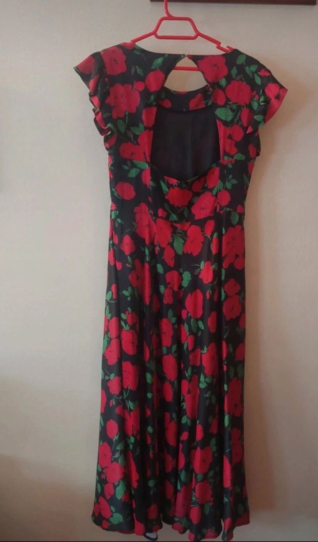 Vestido fiesta estampado flores Talla 42