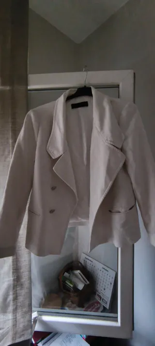 Chaqueta americana Zara beige