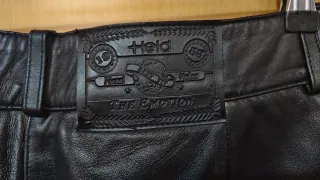 Pantalón de piel flor Held mujer