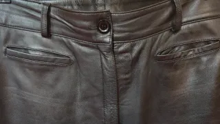 Pantalón de piel flor Held mujer