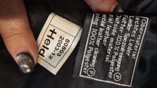 Pantalón de piel flor Held mujer