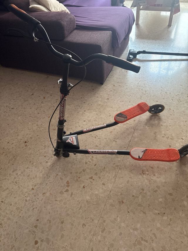 Patinete 3 ruedas naranja