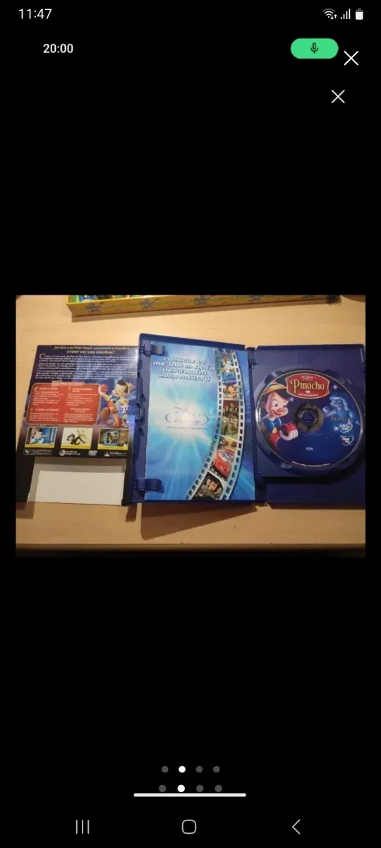 DVD Pinocho 70 Aniversario Edición Platino