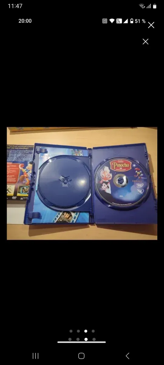 DVD Pinocho 70 Aniversario Edición Platino