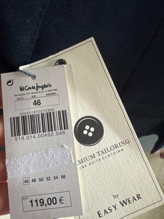 Chaqueta Azul Marino T46 EasyWear NUEVA