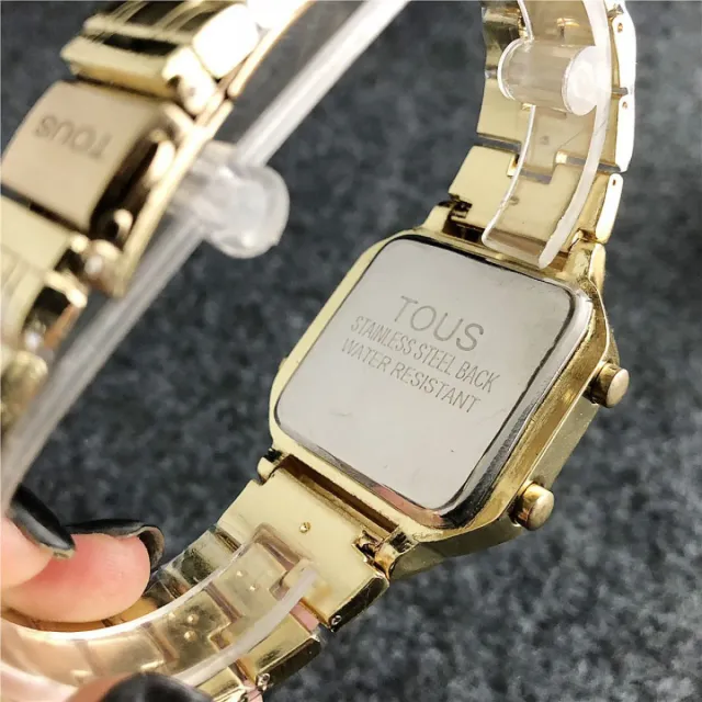 Reloj Tous Oso Rosa Dorado