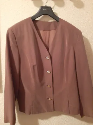 Chaqueta ante marrón T.48-50