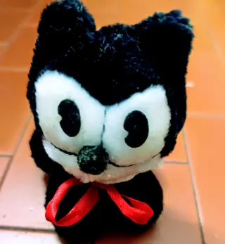 Peluche Gatto Félix Vintage Raro