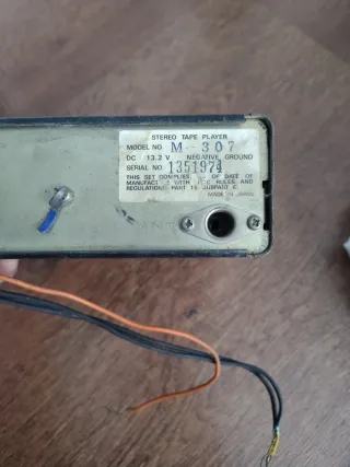 Reproductor Casete 8 Pistas Mars de los años 70