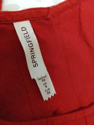 Vestido rojo Springfield T.36