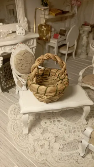 Cesta miniatura Dollhouse 1:12