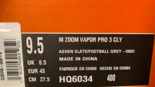 Nike Zoom Vapor 3 Pro CLY Scarpe Grigio Viola