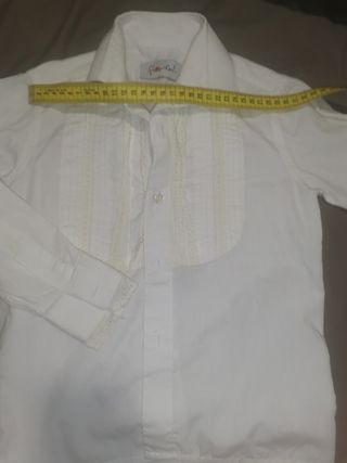 Camisa traje campero blanca