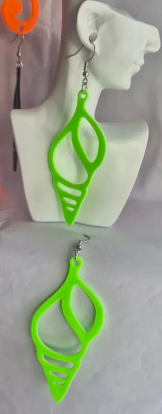 Pendientes de diseño conchas