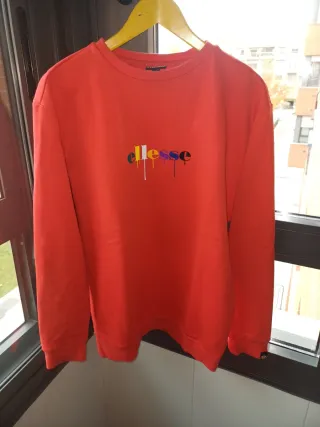 Sudadera Ellesse Roja con Logo Drip