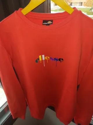 Sudadera Ellesse Roja con Logo Drip