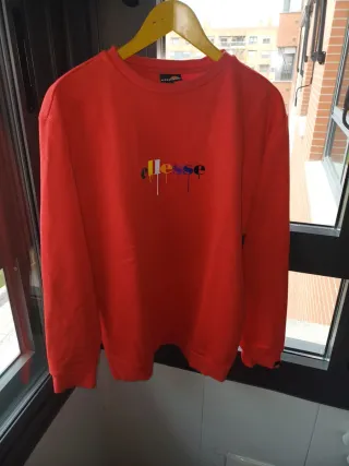 Sudadera Ellesse Roja con Logo Drip