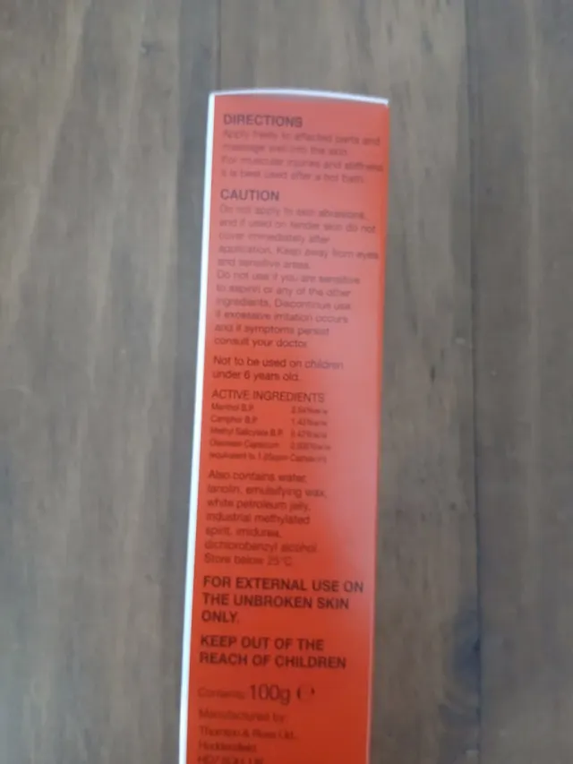 Crema de calor de 100g