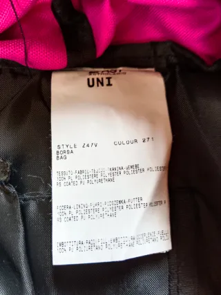 Borsa a tracolla AST fucsia e nera