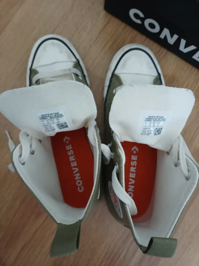 Zapatillas Converse caña alta verde