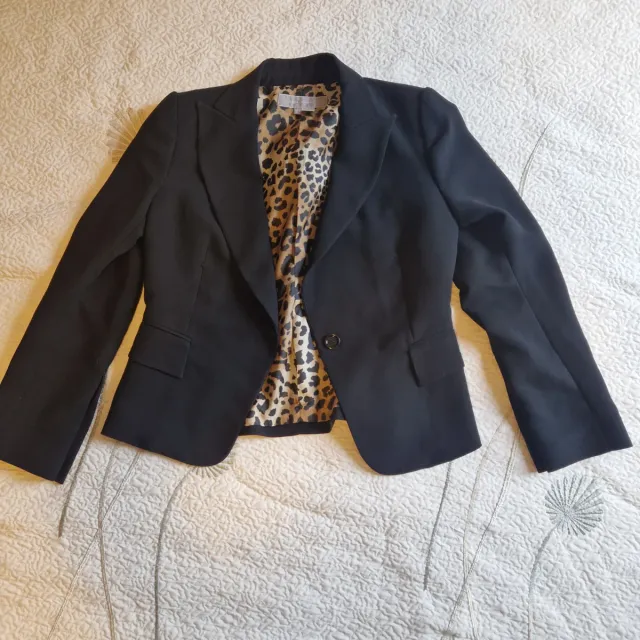 Traje de falda elegante Zara negro