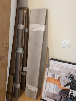 Suelo laminado click fácil instalación