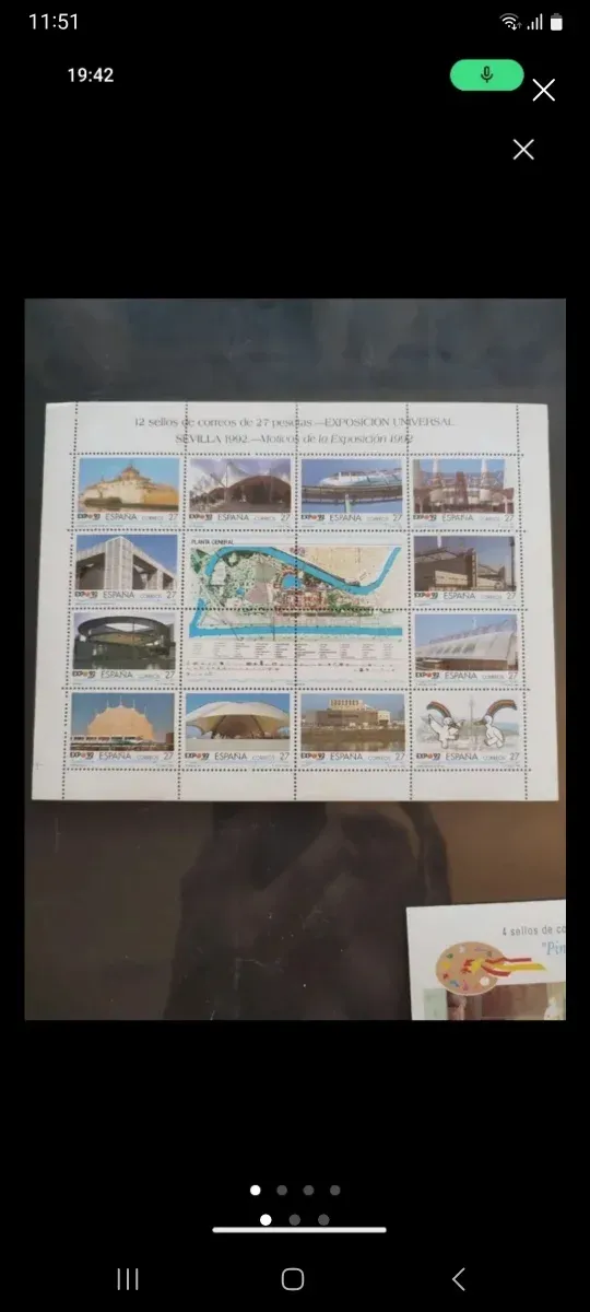 Sellos EXPO 92 Sevilla sin cuñar