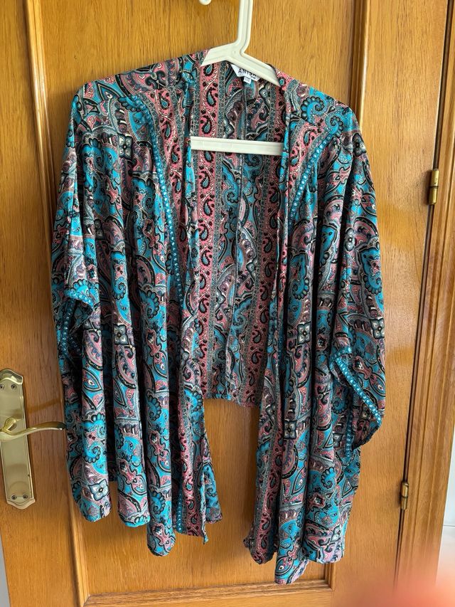 Kimono playero estampado talla única