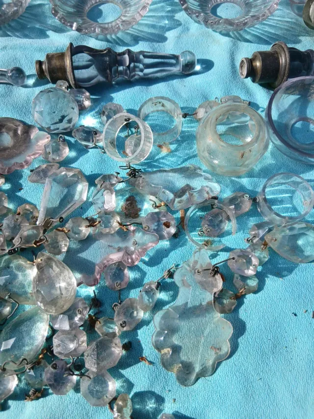 Piezas de cristal decorativas