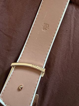 Cinturón Louis Vuitton multicolor blanco, cuero