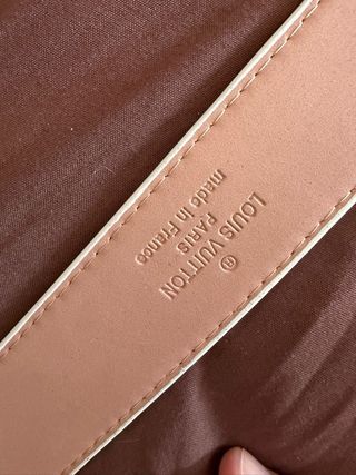 Cinturón Louis Vuitton multicolor blanco, cuero