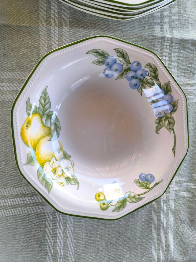 Vajilla Churchill 9 piezas Frutas