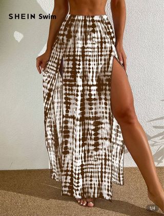 Falda pareo SHEIN M con aberturas