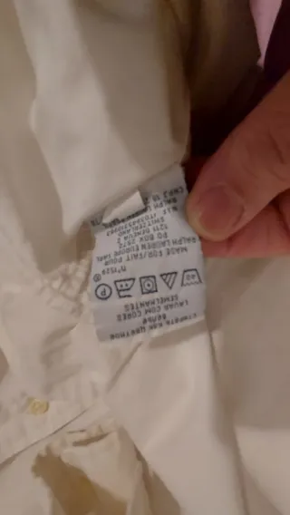 Camicia Ralph Lauren bianca manica lunga