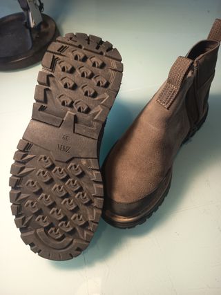 Botas Zara Marrones/Gris