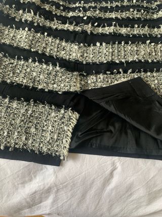 Falda tubo Alfredo Villalba Talla 42 Negra