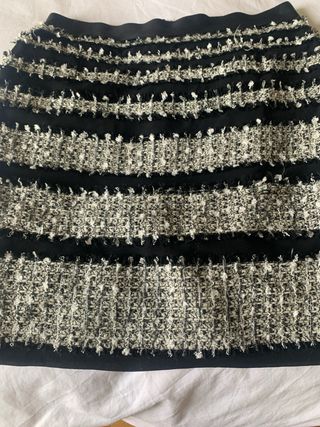 Falda tubo Alfredo Villalba Talla 42 Negra